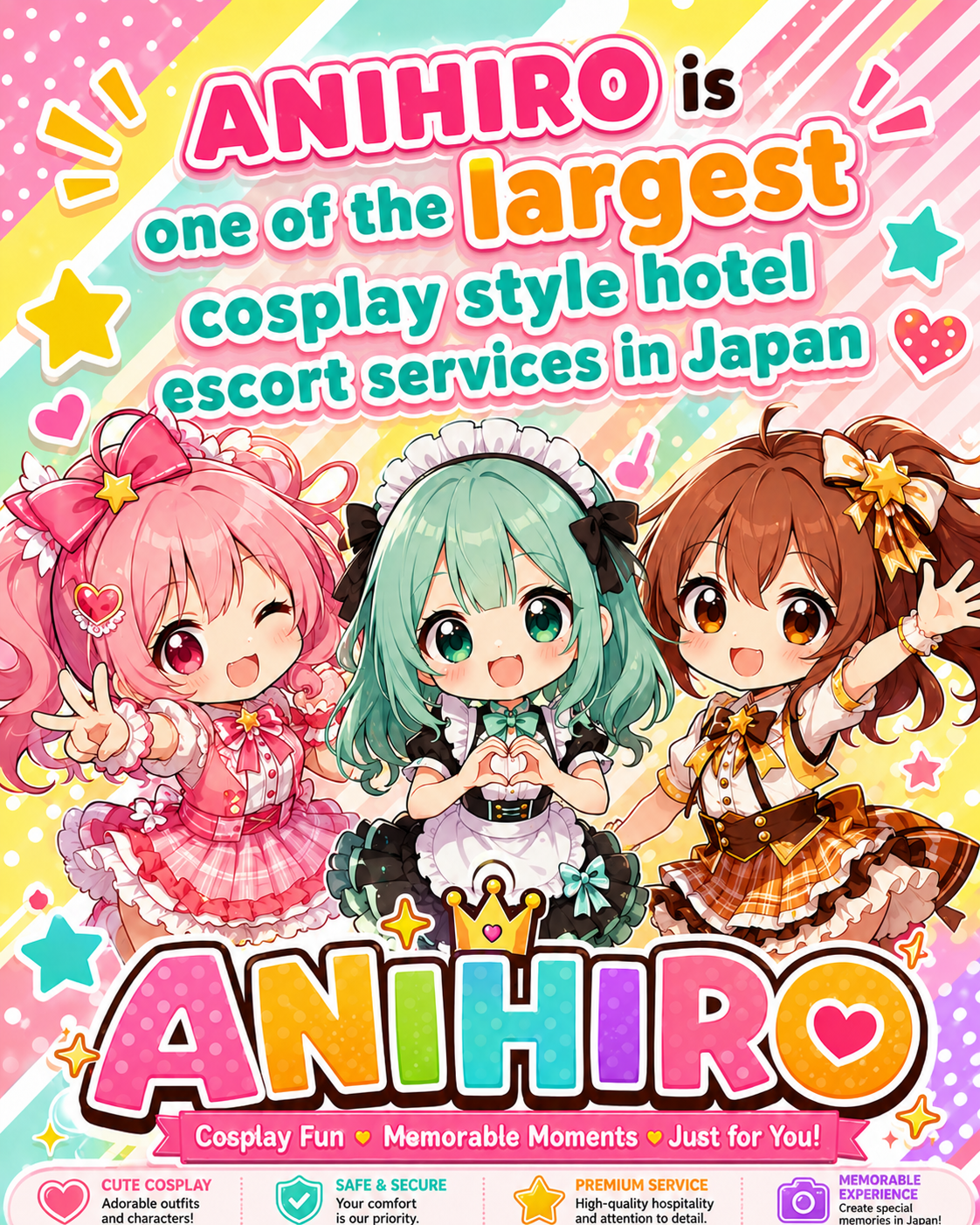 ANIHIRO cosplay hotel escort service in Osaka