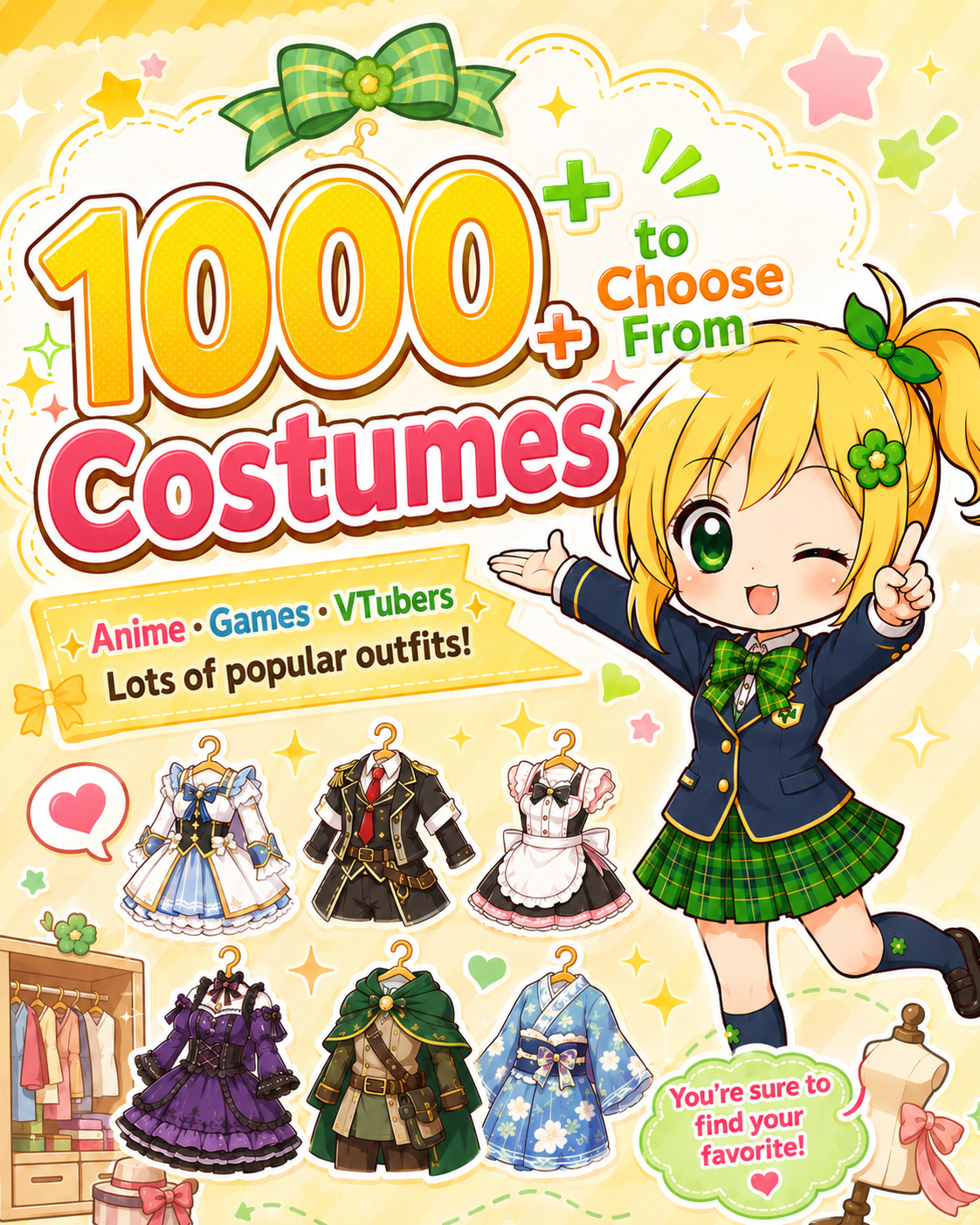 1000+ costumes at ANIHIRO